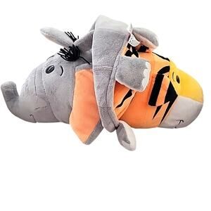 Flip a Zoo Theodore Tiger Emma Elephant Two in One Plush Animal 18"